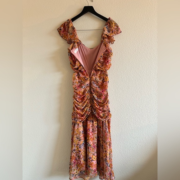 ASTR the Label Devereaux Dress in Pink Multi Floral Size Small - Picture 4 of 7